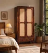Camden Premium Triple Door Sheesham Wood Wardrobe with Elegant Design