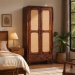 Camden Premium Triple Door Sheesham Wood Wardrobe with Elegant Design