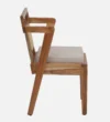 Cedarcrest Solid Sheesham Wood Elegant Dining Chair with Natural Wood Grain Finish - Image 4
