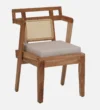Cedarcrest Solid Sheesham Wood Elegant Dining Chair with Natural Wood Grain Finish - Image 6