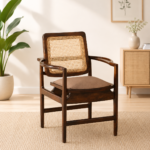 Cedarhaven Premium Solid Sheesham Wood Dining Chair with Rich Teak Finish