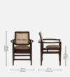 Cedarhaven Premium Solid Sheesham Wood Dining Chair with Rich Teak Finish - Image 6