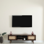 Cervona Wooden TV Unit with Elegant Storage and Display Shelves