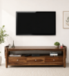 Corvesta Luxury Wooden Entertainment Unit with Spacious Cabinets