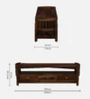 Corvesta Luxury Wooden Entertainment Unit with Spacious Cabinets - Image 5