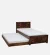 Corvexa Solid Wood Single Bed with Rustic Charm in Natural Grain Finish - Image 5