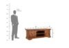 Corviston Premium Sheesham Wood Entertainment Unit in Natural Finish - Image 6