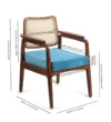 Crestvale Premium Sheesham Wood Dining Chair with Comfortable Cushioned Seat - Image 2