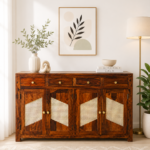 Crestwood Handcrafted Sheesham Wood Cabinet for Stylish Interiors