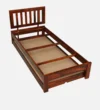 Denvira Solid Wood Single Bed with Modern Design and Smooth Natural Grain Finish - Image 4