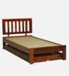 Denvira Solid Wood Single Bed with Modern Design and Smooth Natural Grain Finish - Image 7