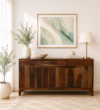 Dunford Premium Wooden Display Cabinet with Classic Finish