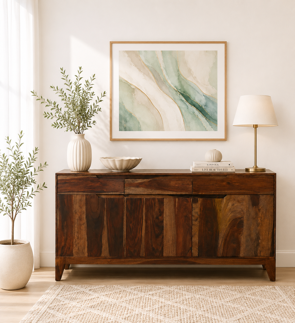 Dunford Premium Wooden Display Cabinet with Classic Finish (1) Dunford Premium Wooden Display Cabinet with Classic Finish - Image 1