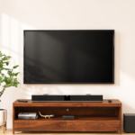 Elarion Solid Sheesham Wood Media Console with Spacious Compartments