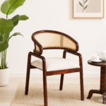 Elmhurst Solid Sheesham Wood Classic High Back Dining Chair for Everyday Comfort