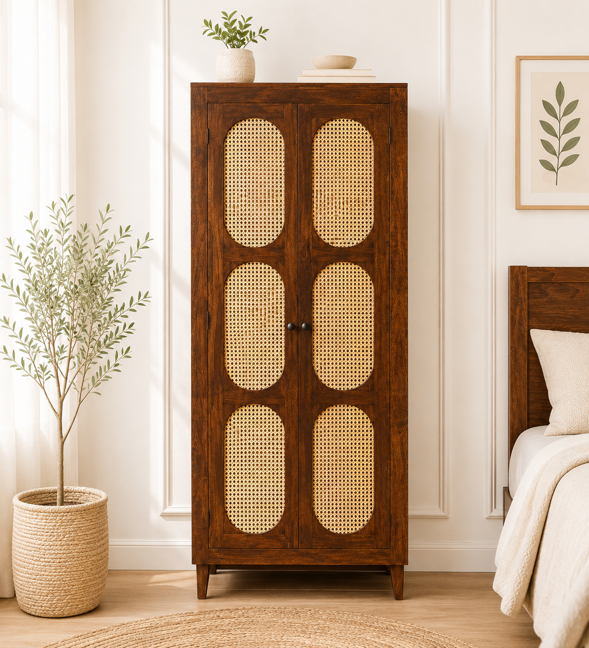 Elmridge Elegant Wooden Cabinet with Ample Display and Storage Space (1) Elmridge Elegant Wooden Cabinet with Ample Display and Storage Space - Image 1