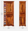 Elora Heritage Wooden Wardrobe with Spacious Interior Layout - Image 5