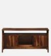Elviora Premium Solid Wood Entertainment TV Console with Open Display Shelves - Image 4