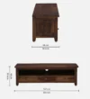Elvoris Premium Solid Sheesham Wood TV Stand with Modern Design - Image 3