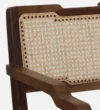 Evergrove Modern Solid Sheesham Wood Dining Chair in Walnut Finish - Image 2