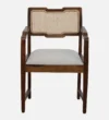Evergrove Modern Solid Sheesham Wood Dining Chair in Walnut Finish - Image 4