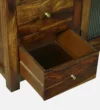 Everoak Handcrafted Sheesham Wood Utility Cabinet with Shelves - Image 2