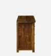 Everoak Handcrafted Sheesham Wood Utility Cabinet with Shelves - Image 5