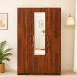 Florence Manor Solid Sheesham Wood 3 Door Wardrobe with Refined Craftsmanship
