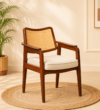 Glenhaven Premium Solid Wood Dining Chair with Elegant Backrest Design