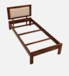 Halvora Solid Sheesham Wood Single Bed with Raw Natural Finish for Modern Homes - Image 2