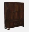 Hamilton Edge Solid Sheesham Wood 3 Door Wardrobe with Sleek Storage - Image 4