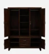 Hamilton Edge Solid Sheesham Wood 3 Door Wardrobe with Sleek Storage - Image 5