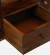 HavenCraft Solid Sheesham Wood Accent Storage Cabinet - Image 4