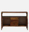 HavenCraft Solid Sheesham Wood Accent Storage Cabinet - Image 7