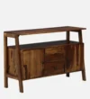 HavenCraft Solid Sheesham Wood Accent Storage Cabinet - Image 10