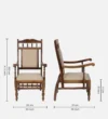 Hawkridge Luxury Wooden Dining Chair Crafted from Premium Sheesham Wood - Image 3