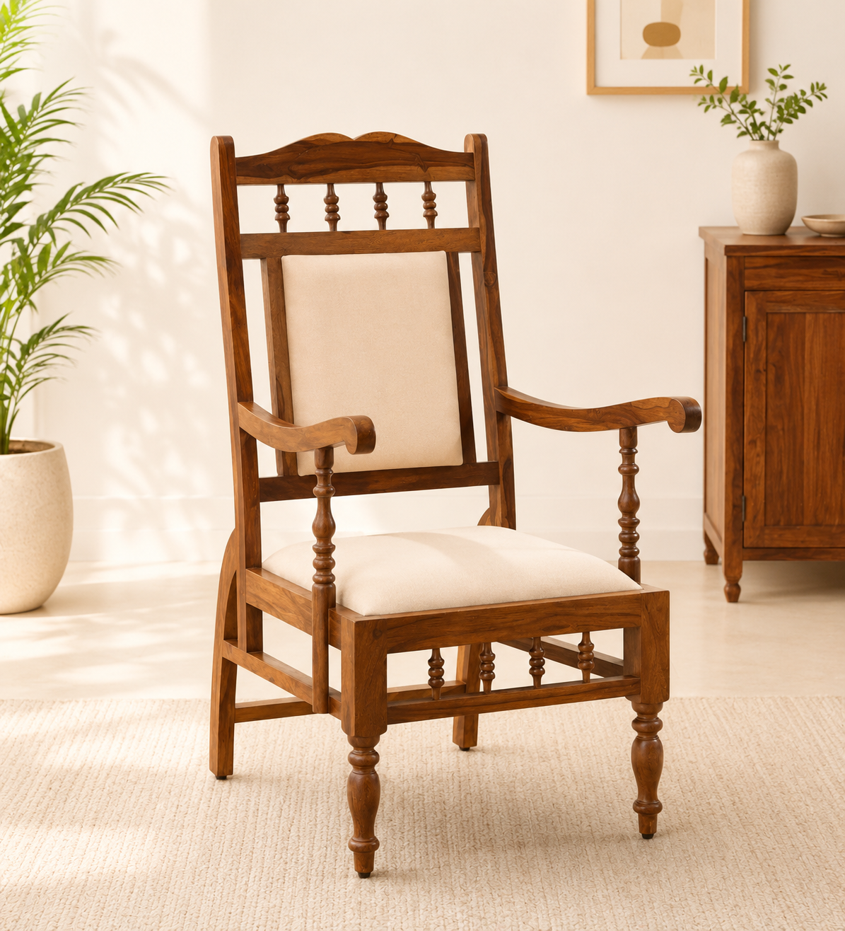 Hawkridge Luxury Wooden Dining Chair Crafted from Premium Sheesham Wood (1) Hawkridge Luxury Wooden Dining Chair Crafted from Premium Sheesham Wood - Image 1