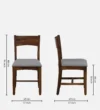 Hensley Premium Sheesham Wood 8 Seater Dining Table with Cushioned Chairs - Image 8