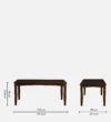 Hensley Premium Sheesham Wood 8 Seater Dining Table with Cushioned Chairs - Image 7