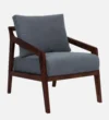 Hillcrest Handcrafted Wooden Dining Chair with Elegant Curved Back Design - Image 4