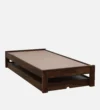 Kelnora Premium Wooden Single Bed with Sturdy Frame in Natural Grain Texture for Bedroom - Image 3