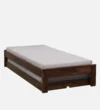 Kelnora Premium Wooden Single Bed with Sturdy Frame in Natural Grain Texture for Bedroom - Image 8