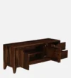 Kelvoria Solid Wood Media Unit with Elegant Display Shelf - Image 4