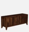 Kelvoria Solid Wood Media Unit with Elegant Display Shelf - Image 6