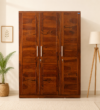 Kensington Royale Solid Sheesham Wood 3 Door Wardrobe with Premium Wooden Finish