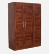 Kensington Royale Solid Sheesham Wood 3 Door Wardrobe with Premium Wooden Finish - Image 4