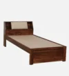 Larvexa Modern Sheesham Wood Single Bed with Durable Build in Natural Wood Grain - Image 3