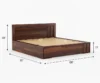 Liora Collection Solid Sheesham Wood Storage Bed with Clean Line Headboard - Image 6