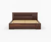 Liora Collection Solid Sheesham Wood Storage Bed with Clean Line Headboard - Image 2