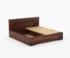 Liora Collection Solid Sheesham Wood Storage Bed with Clean Line Headboard - Image 5